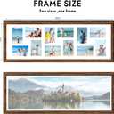 Hongkee 12x36 Picture Frame, Collage Twelve 4x6 with Mat, Wood Style,1 Pack, 12X36 in