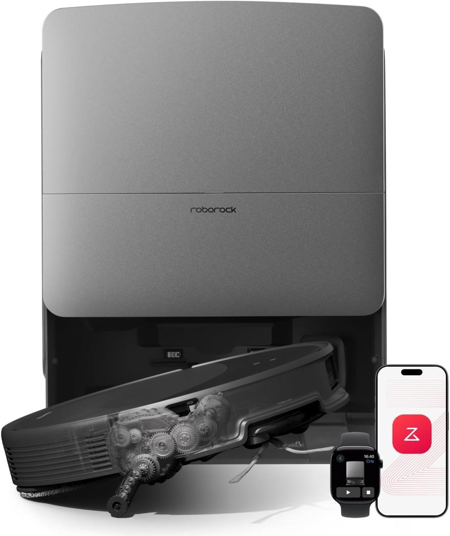 roborock Saros 20 Robot Vacuum and Mop, 36000 Pa, 300+ Obstacle Avoidance