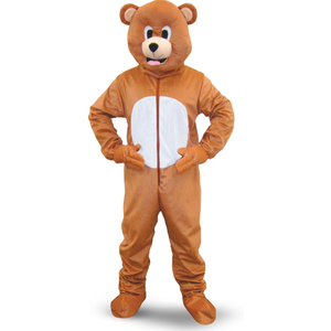 Dress Up America Bear Mascot Costume - Full Body Animal Suit for Kids & Adults - Includes Jumpsuit & Mask, M