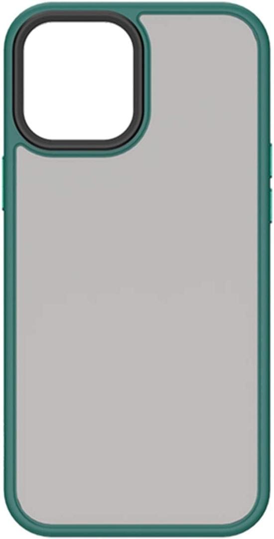 HAZELS Case Compatible with iPhone 12 Compatible with iPhone 12 Pro, Slim Thin Cover, Translucent Frosted Case, 360 Full Body Protection Shockproof Protective Phone Case (Color : Green) (Green)