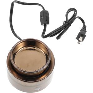 Wax Melter Burner Under Desk Heater Small Heater Mini Desk Heater Ceramics Electric Wax Gadget Incense Burner Ornament Mini Wax Heater European Style Heating Machine (As Shown)