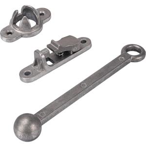 6 Inch Aluminum RV Door Catch – Heavy Duty Trailer Door Holder with Ball Socket – Rustproof Door Stop for Camper, Cargo Trailer, Utility Trailer & Home Use
