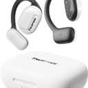 truefree O1 Open Ear Headphones Bluetooth 5.3 Wireless Open Ear Earbuds with 16.2mm Driver, Immersive Stereo Sound, Noise-Cancellation Mic for Clear Calls, 45H Playtime, for Sports Workout (White)