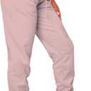 Waitfairy Sweatpants Women - Joggers for Women High Waist Baggy Sweat Pants for Womens Joggers with Pockets (Pink, XL)