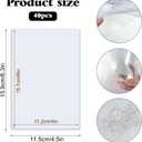 4" x 6" Photo Postcard Protectors, Rigid Hard Print Protectors, Clear Waterproof Protectors, Paper Sleeves Photo Plastic Sleeves Document Holder, Memories and Collectibles Storage (40 Pack)