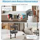 Massage Headrest for Bed, Adjustable Massage Face Cradle at Home, Portable Bed Massage Head Holder, Massage Table Head Rest for Salon Spa, Face Down Pillow After Eye Surgery, Dark Gray