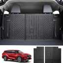 Cargo Mat Fit for 2020-2024 Toyota Highlander Backrest Mat TPE Trunk Liner All Weather Seats Back Protector for Highlander 7 Seats Accessories(Backrest Mat)