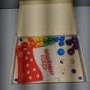 Nene Toys Wooden Color Matching Puzzle for Toddlers 2+ Years  Montessori Pegboard Button Game with Wooden Nails & Cards  Educational Toy for 2 3 Year Old Boys Girls  Fine Motor Skill Learning