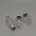 F15 40W Incandescent Light Bulbs, Daylight White 5000K,ge Light Bulbs 40 watt,Dimmable,E26 Medium Base,Vintage Wrinkle Glass Cover,3 Pack