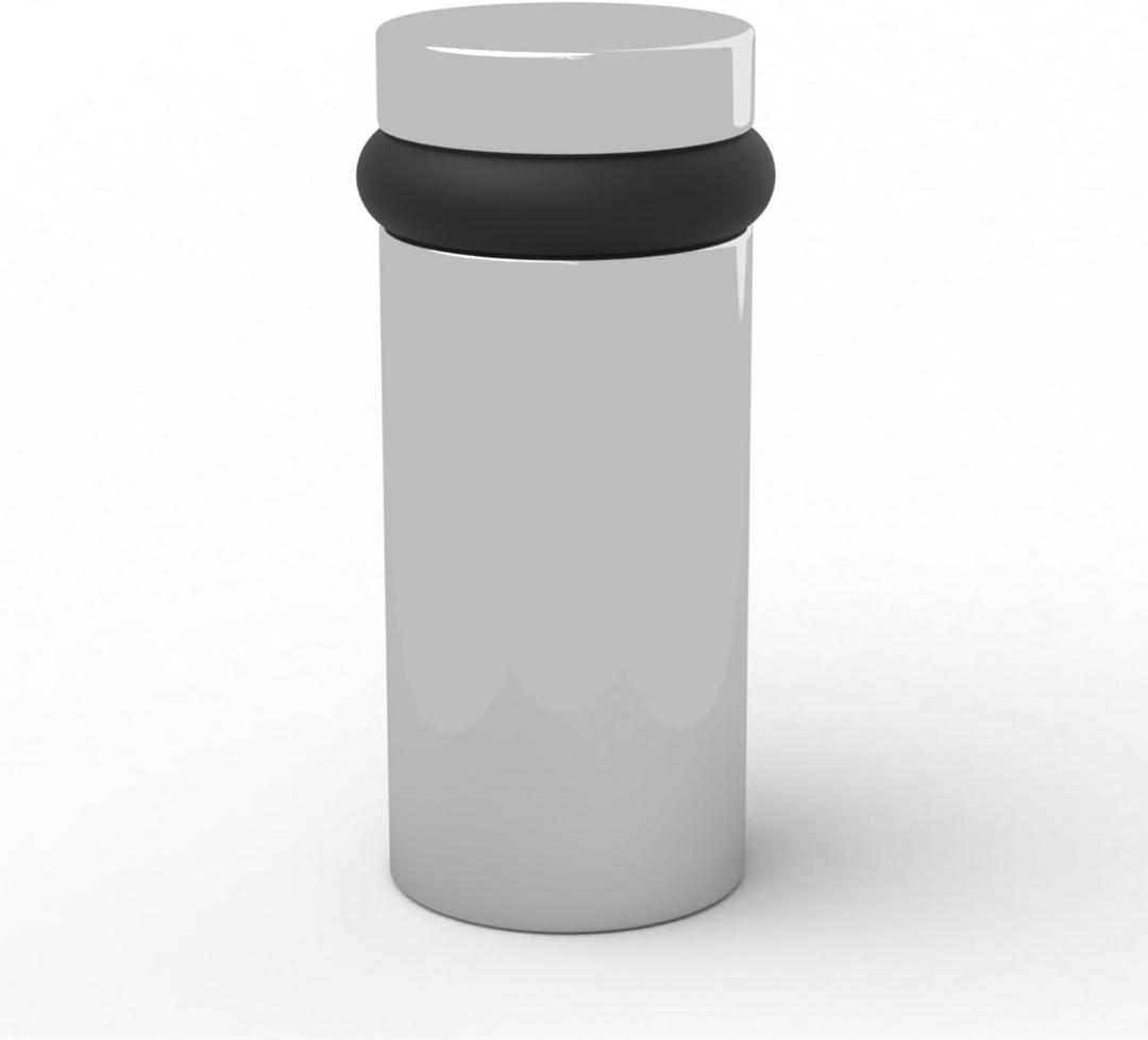 Mega Handles Floor Door Stopper, Quickly Installed Wall Protector, Wall Protectors from Door Knobs, Floor Door Stop with Mounting Hardware Included - Polished Chrome - 3 Inch (1 Pack)