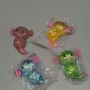 4 Pack Axolotl Stress Relief Balls, Slow Rising Maltose Squeeze Fidgets for Desk Office Decor, Soft Dough Sugar Balls, Animal Novelty Squishies for Adults, Funny Gifts for Party Favors