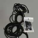 Magnetic Charging Cable 5-Pack (1.6/3.3/3.3/6.6/6.6FT), 540 Rotating Magnetic Phone Charger Cable with LED Light for Micro USB, USB C and i-Product Device