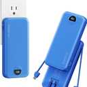 10000mAh Ultra-Portable-Charger-Power-Bank with Built in Cables&AC Wall Plug, PD20W USB-C Fast Charging Cell Phone Charger Battery Pack,LED Display Travel Battery Bank for All iPhone,Samsung,Android