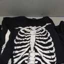 Funny World Glow in The Dark Men's Cotton Long Sleeve Skeleton Halloween T-Shirt Size, Extra large, Black 