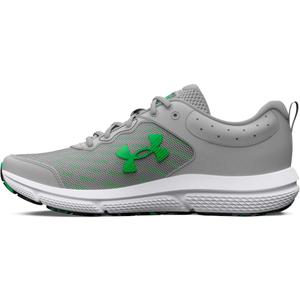 Under Armour Men's Charged Assert 10 Shoes (11.5 X-Wide, (103) Mod Gray/Mod Gray/Green Screen)