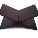 Wood Book Stand 2Piece Acrylic Book Holder12.5 x 9.5X 5.5 in Reading Open Large Display Stand for Cookbook Art Book Bible Guest Book Coffee Table