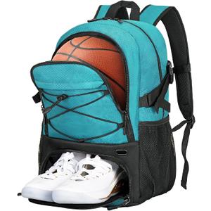 Goloni Basketball Backpack Bag,35L Basketball Bag with with Separate Ball & Shoe Compartments,Large Sports Bag for Basketball