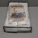 Pinch Pleated Off White Semi Sheer Curtains 90 Inches Long Light Filtering Neutral Boho Farmhouse Linen Curtains Rings Hooks for Living Room Bedroom Nursery Window Drapes 90 Inch Length 2 Panels Set