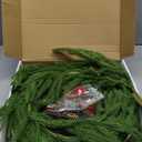 9ft 3.26lbs Christmas Norfolk Pine Garland,Realistic Winter Faux Pine Garlands,Artificial Christmas Decorations for Indoor Outdoor,Real Touch Greenery Garland for Mantel,Fireplace,Table Xmas Decor