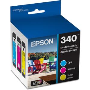 Epson 340 Claria Photo HD Ink Standard Capacity 3 Color Cartridge Combo Pack (T340923-S) Works with Expression XP-8800