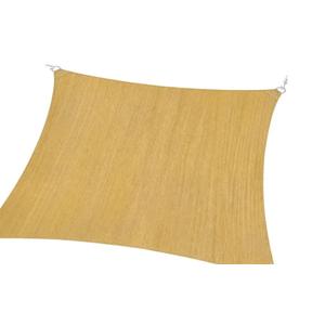 Sun Shade Sail for Patio Rectangle 185 GSM Heavy Duty UV Block Canopy Permeable Cover Outdoor Garden Deck Backyard Commercial Grade 95%-98% UV Protection Easy Installation(Sand), 3.05x6.1m