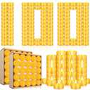 100 Pcs Pure Beeswax Tealight Candles Bulk Tea Light Candle with Clear Cup 2-4 Hour Burn Time Unscented Natural Beeswax Tealights for Centerpiece Table, 0.7 x 1.5 Inch(Round Shape)