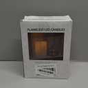 Large 10" x 4" Outdoor Waterproof Flameless Candles with Remote and Timers, 1000 Hours Battery Operated LED Flickering Pillar Candles for Lanterns, Ivory Plastic, Set of 2