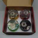 Azulfra Christmas Scented Candles Gift Set - Holiday Soy Wax Candles with Festive Scents - Christmas Tree, Fireplace, Cinnamon, Mulled Wine - Great Gifts for Women, Home Decor, 4 Pack