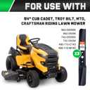 942-05056A ZT1-54 Mower Blades with 6 Star Hole for Cub Cadet Ultima ZT2-54 XT1-54 XT2-54 Zero Turn Troy Bilt Mustang 54 inch Cut Deck Lawn Tractor Repalce 942-05056-X (High Lift)