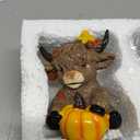 2 Pcs Fall Highland Cow Figurines Resin, Autumn Tabletop Decor
Cute Seasonal Home Decorations for Mantel Shelf Desk, Thanksgiving Harvest Theme Ornaments, Office Decorative Accents