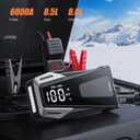 Portable Car Battery Jump Starter 6000A 21800mAh, Car Battery Jumper Starter Portable Jumper Cables for car(8.5L Gas/8.0L Diesel),Jump Box with USB Quick Charge, Lights, Compact