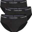 Calvin Klein Men's Cotton Stretch 3-Pack Brief (Black, M)