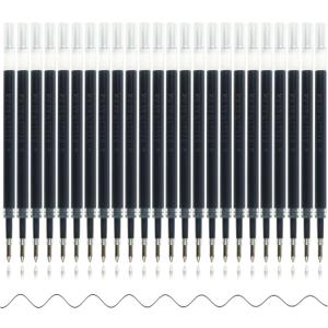 24 Pcs Retractable Black Gel Ink Refills, 0.7 mm Point Black Ink