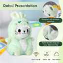 2 PCS Clothes for 17cm Doll Cloth, Dress up Animal Style Outfits with Tails, Boys and Girls Stylish Adorable Dolls Clothes Accessories (No Doll)(Dinosaur)