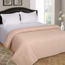 Belizzi Home 100% Cotton Bed Blanket, Breathable Bed Blanket Twin Size, Cotton Thermal Blankets Twin, Perfect for Layering Any Bed for All Season, Beige