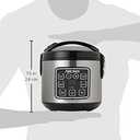 AROMA Digital Rice Cooker, 4-Cup (Uncooked) / 8-Cup (Cooked), Steamer, Grain Cooker, Multicooker, 2 Qt, Stainless Steel Exterior, ARC-914SBD