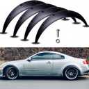 Universal 4pcs PP 2"/70mm Fender Flares Wide Body Kit Wheel Arches Compatible with Honda Civic Accord Ford Escape 2013-2022 Mazda MX5 Miata Toyota Tacoma