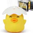 NEW Microwave Steam Cleaner, Duck Microwave Cleaner, Just Add Vinegar and Water, Cut Cleaning Time by Half, Kitchen Gifts Accessories Gadgets (Yellow)