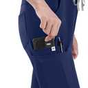 Scrub Pants for Women - Straight Leg Medical Scrub Pants with 6 Pockets - Drawstring Soft Stretch Women Scrub Pant (Blue, M)