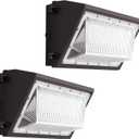 160W LED Wall Pack Light 2 Pack, Dusk to Dawn Photocell Wall Pack LED Exterior Light, 25600LM 6000K IP65 Wall Packs Outside Lighting [Eqv. 1200W HPS/HID] for Parking Lot, Yard AC120-277V