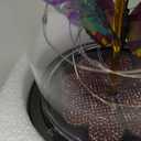 Dome Led Light,Galaxy Rose in Glass Dome Night Light, Gifts for Women Men Kids, Led Lights String On Flower, Crystal Rose for Valentine's Day, Mother's Day, Birthday, Purple