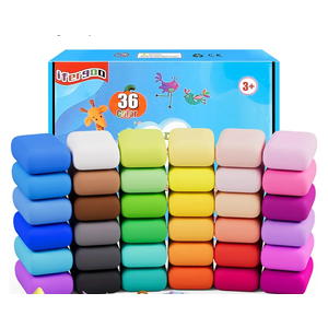 iFergoo Air Dry Clay, 36 Colors (0.55 Ounce Per Pack) Air Drying Clay Kit Ultra Light Magic Clay for Kids Non Toxic DIY Modeling Clay with Sculping Tools Art Set Gift Art Set for Boys Girls Age