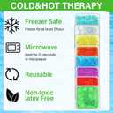 TrelaCo 120 Pack Small Gel Ice Packs for Injuries, 4 x 4 Inch, Reusable Soft Cold Packs Bulk, Boo Boo Ice Packs Hot Cold Compress for Pain Relief, Wisdom Teeth, Breast, Tired Eyes, Face, Headache
