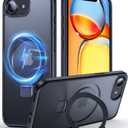 Chicfun 3-in-1 [Magnetic+Kickstand+Ring Holder] for iPhone 17e Case & iPhone 16e case with Stand Compatible with MagSafe, Military Shockproof Protective iPhone 17e Phone Case Kickstand Cover Black