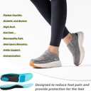 OrthoComfoot Women's Orthopedic Slip On Loafers: Comfortable Orthotic Walking Shoes with Arch Support for Plantar Fasciitis, Canvas Thick Sole Loafers for Foot and Heel Pain Relief (Gray)