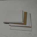 12" LP Record Mailers Insert Pads, 12.5x12.5 inch Corrugated Cardboard Sheets for DIY Crafts Art, 1/8 inch Thick, One-Side White, 25 Pcs