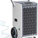 260 Pints Commercial Dehumidifier with Pump and Drain Hose for Basements, Heavy Duty Commercial Grade Dehumidifiers for Large Spaces, Warehouse, Industry Water Damage Unit, Auto Defrost