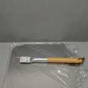 only fire 28" Long Metal Pizza Peel with Wooden Handle for Indoor & Outdoor Grill Oven, 13.5 x 16 inch Pizza Baking Spatula Paddle for Baking Bread Pie