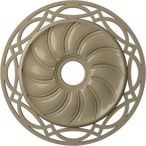26 5/8"OD x 4 1/2"ID x 1 3/8"P Loera Ceiling Medallion (Fits Canopies up to 6 1/4"), Hand-Painted Gobi Desert