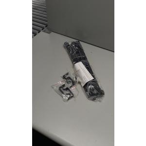 2 Pack Black Curtain Rods for windows 32 to 48 inch, 5/8 inch Splicing Heavy Duty Metal Curtain Rod Set with Brackets